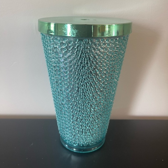 Green studded Starbucks cup - Picture 3 of 4